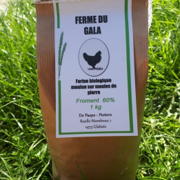 Farine de froment 60% (blanche) - 1kg - Bio
