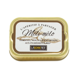 Mix sardines, moules, encornets - 100g
