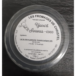Yaourt ananas-coco (130 gr)