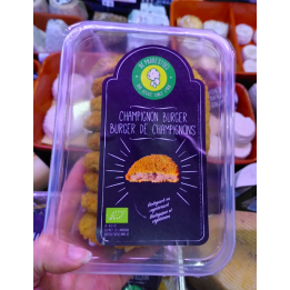 Burger végé CHAMPIGNON - BOITE 10 pc - bio - Paddestoel