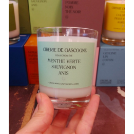Bougie MENTHE SAUVIGNON ANIS - Cirerie Gascogne