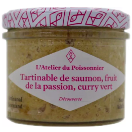 Tartinable Saumon Fruit de la passion Curry vert - 90g