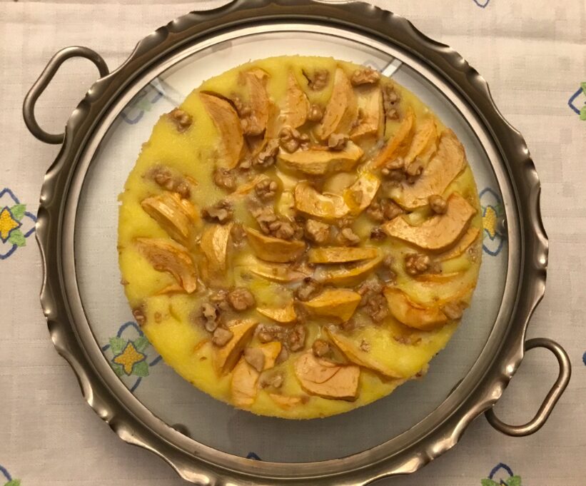 Gateau aux pommes et aux noix