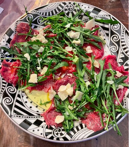 Carpaccio en salade